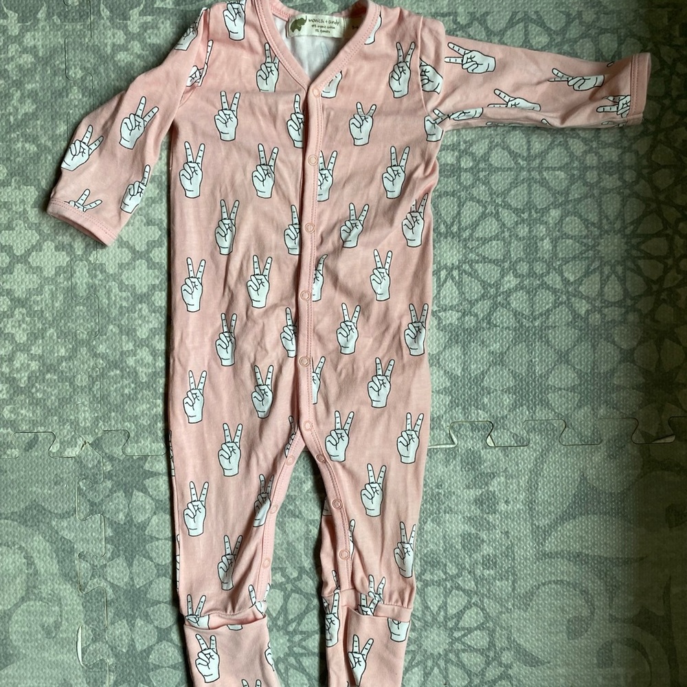 Monica + Andy Peace Out Romper 3-6 Months